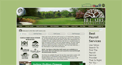 Desktop Screenshot of belairegolfcourse.com